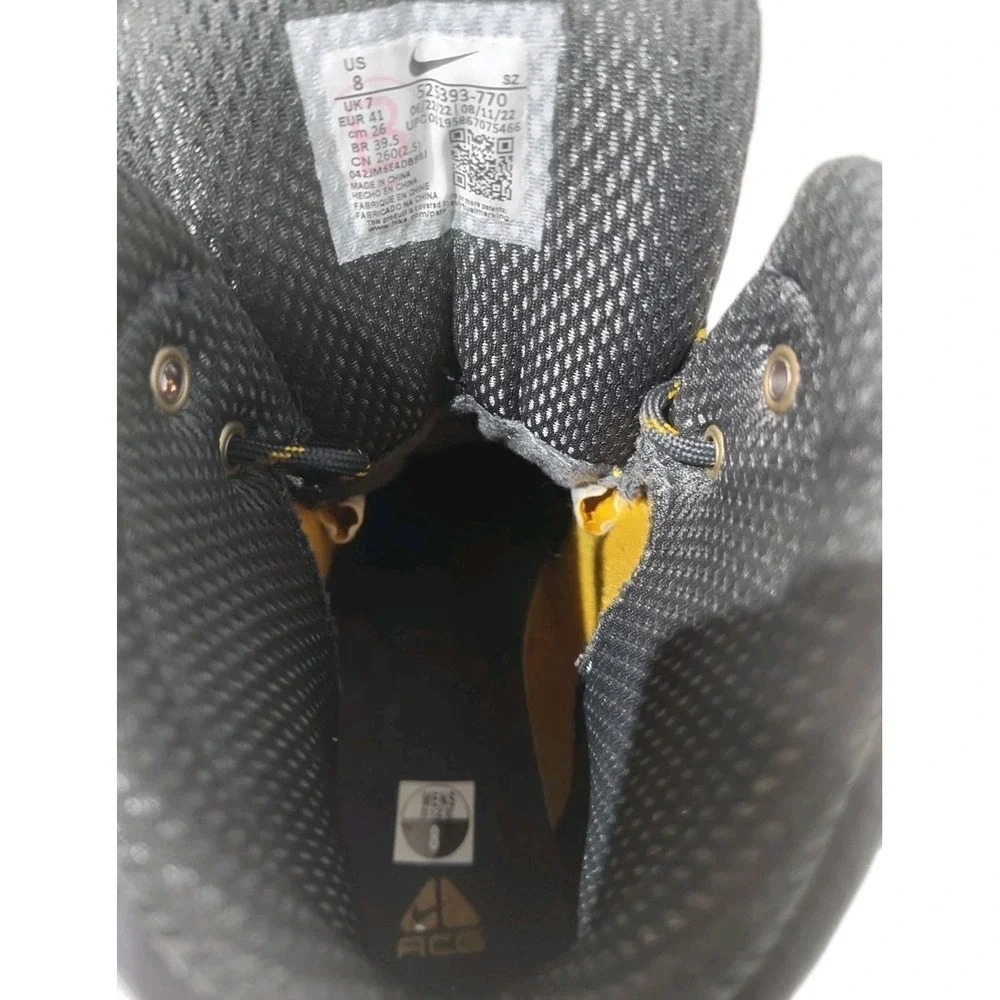Nike Woodside‎ 2 High ACG Brown Gold Black Beige 525393-770 Snow Rain Boots Sz8